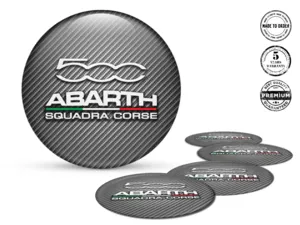 Fiat Abarth Adesivi Cupola Edizione Emblemi Resina